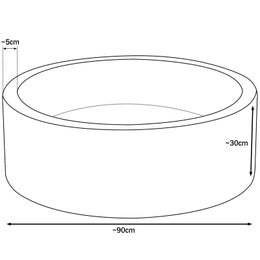 Pallomeri Harmaa Vakosametti + Pallot: Valkoinen, vaaleansininen, vaalean pinkki, cappuccino