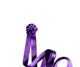 Kastenauha kukka koristeella - Tumma liila