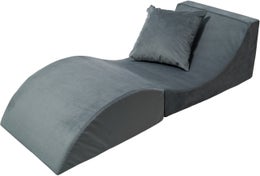 Taitettava sohva / p&ouml;yt&auml; / istuin + tyyny 3-1- Harmaa