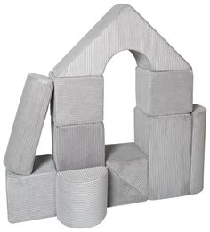 Castle pehme&auml;t rakennuspalikat  11 osaa - Harmaa