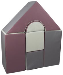 Castle pehme&auml;t rakennuspalikat  6 osaa - Valkoinen/harmaa/violetti