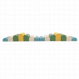 IGLU pehmopalikkasetti  14 osaa - beige, reseda vihre&auml;, hunaja, turkoosi pastelli