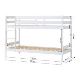 ECO Comfort kerross&auml;nky 90x200cm - valkoinen