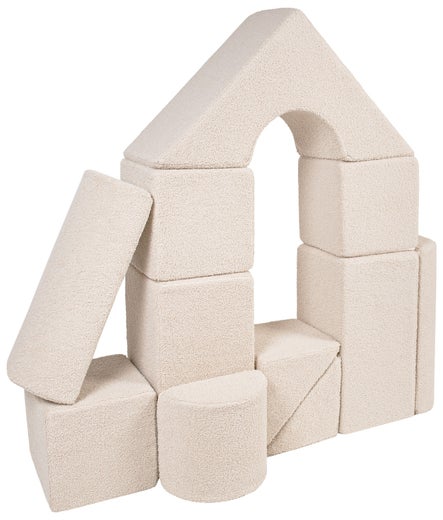 Castle pehme&auml;t rakennuspalikat 11 osaa, buklee kangas - Camppuccino